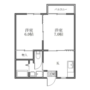 ローレルK2【2階】の間取り
