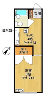 ヤマザキマンション【3階】の間取り