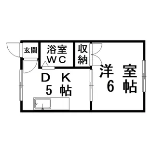 コーポつぼい【2階】の間取り