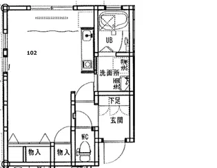 グレイス天神【1階】の間取り