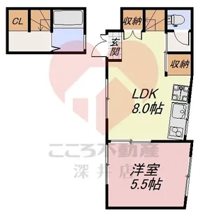 大阪府富田林市常盤町【一戸建】の間取り