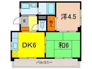第2メゾン藤原【3階】の間取り