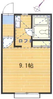 神奈川県鎌倉市台【アパート】の間取り
