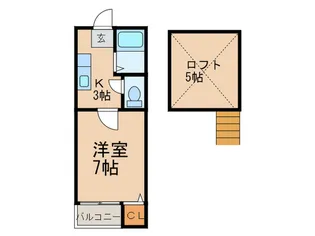 コスモサンクス【2階】の間取り
