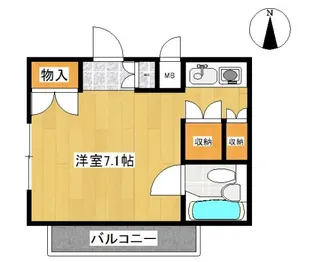 ゼンマンション【4階】の間取り