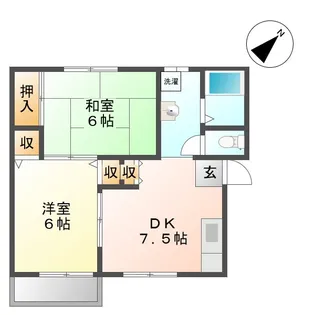 三重県四日市市伊倉3【アパート】の間取り
