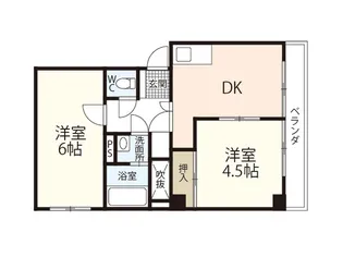 ルミネ己斐【7階】の間取り