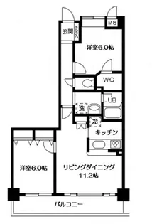 サロンオルセー市川【6階】の間取り