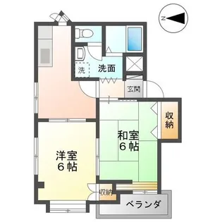 ヴァンベール羽根【2階】の間取り