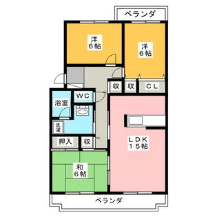 グランディール【2階】の間取り