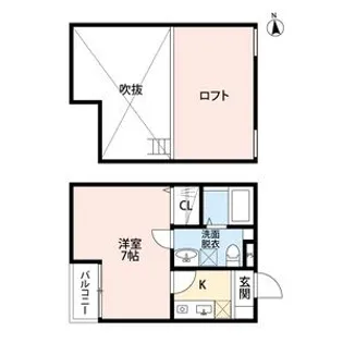 1Kの間取り画像