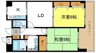 エスペランサ41【8階】の間取り