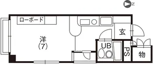 パセオ宝永II【4階】の間取り