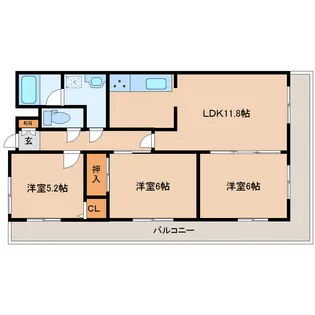 ガーデンプラザ泉中央【2階】の間取り