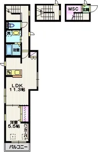東京都大田区大森南2【マンション】の間取り