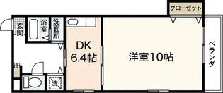 プレイス十日市【6階】の間取り