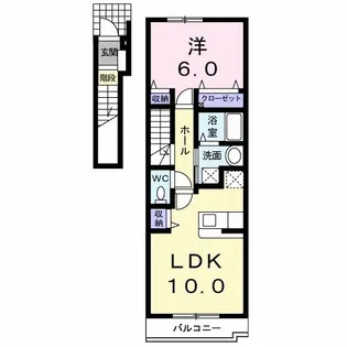 群馬県伊勢崎市昭和町【アパート】の間取り