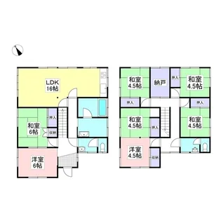 千葉県野田市木間ケ瀬【一戸建】の間取り