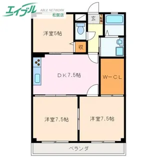 レジデンス善【3階】の間取り