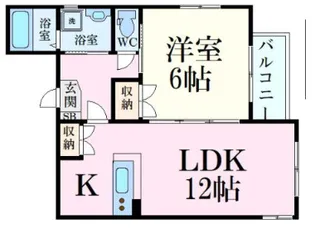 ウイング金屋町ステーションサイド【6階】の間取り