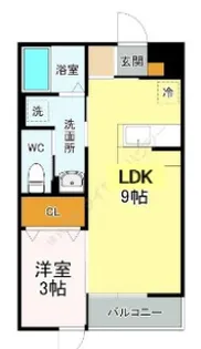 アルティスタE棟【1階】の間取り