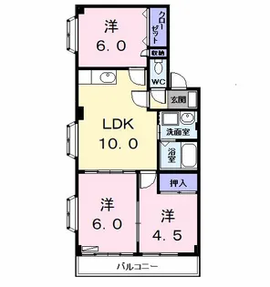 サニーコート・K【2階】の間取り