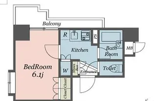 パレステュディオ渋谷STATIONFRONT【12階】の間取り