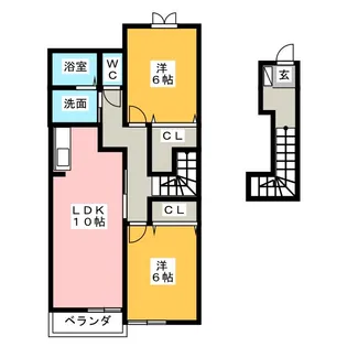 アンジェリック【2階】の間取り