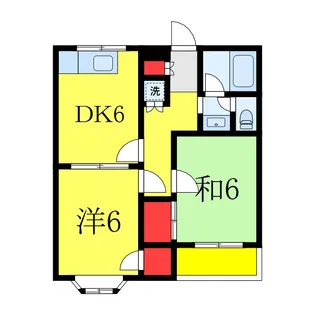 スカイプラザ【1階】の間取り