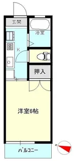 ホワイトテラス川中【2階】の間取り