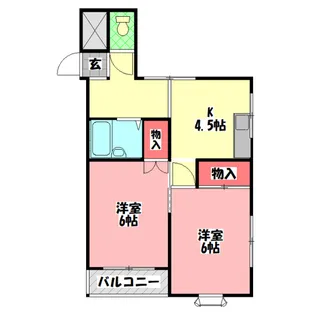 サザンクロスオオハシ【3階】の間取り