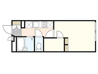 レオパレスあさひ【1階】の間取り
