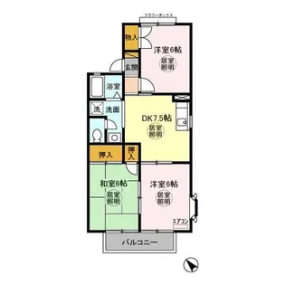 さくらハイツ B【2階】の間取り