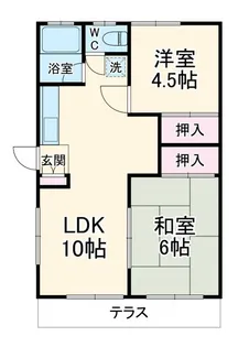 原コーポ【1階】の間取り