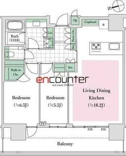 パークコート浜離宮ザタワー【31階】の間取り