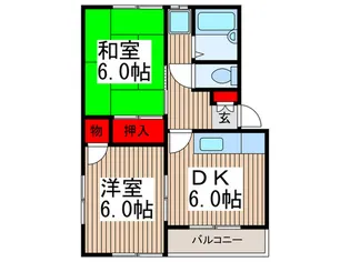タサキハウス【2階】の間取り