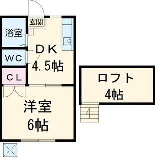 アーク御幸ヶ浜【1階】の間取り