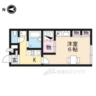 レオパレスK2【1階】の間取り