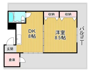 大阪府大阪市城東区古市3【マンション】の間取り