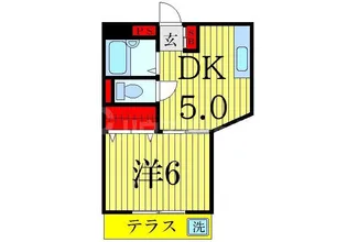 寺田マンション【1階】の間取り