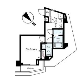東京都新宿区原町1【マンション】の間取り