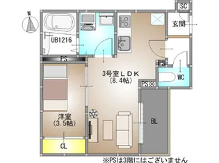仮称)REGALEST 青江VI【1階】の間取り