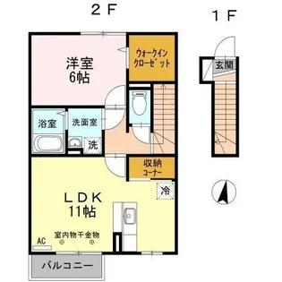マジェスタ B【2階】の間取り