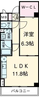 メゾンタナカIII【3階】の間取り