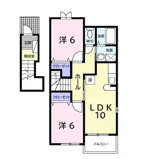 ハイツ ナリッシュ 3【2階】の間取り