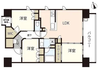 レジデンス大手町五丁目【11階】の間取り
