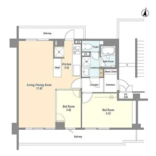 東京都大田区池上6【マンション】の間取り