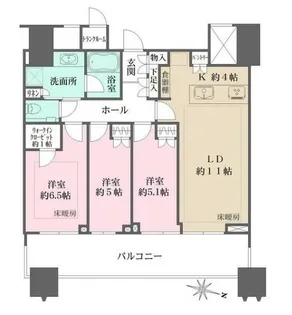 東京都文京区小石川1【マンション】の間取り