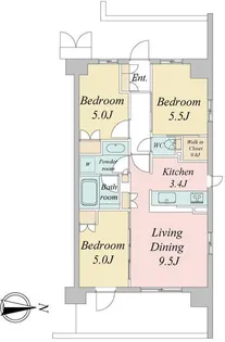東京都武蔵野市境2【マンション】の間取り