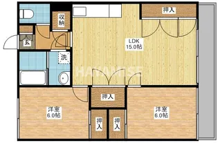 東長崎ハイツ【5階】の間取り